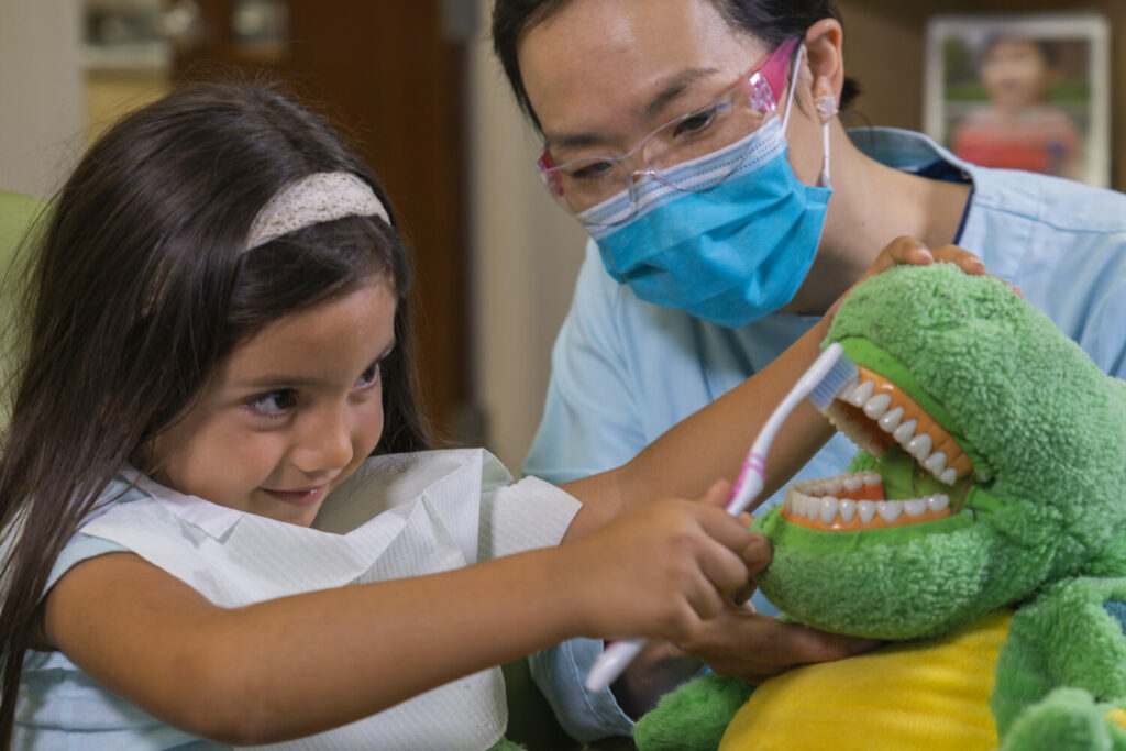 Keiki Dental Office With Patient